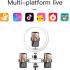 Jmary FM-536A 26cm LED Ring Light Kit with 170cm Tripod, 3 Light Modes, USB Powered, 1/4" Mount, Phone Holder, Remote for Makeup, Streaming, Photography